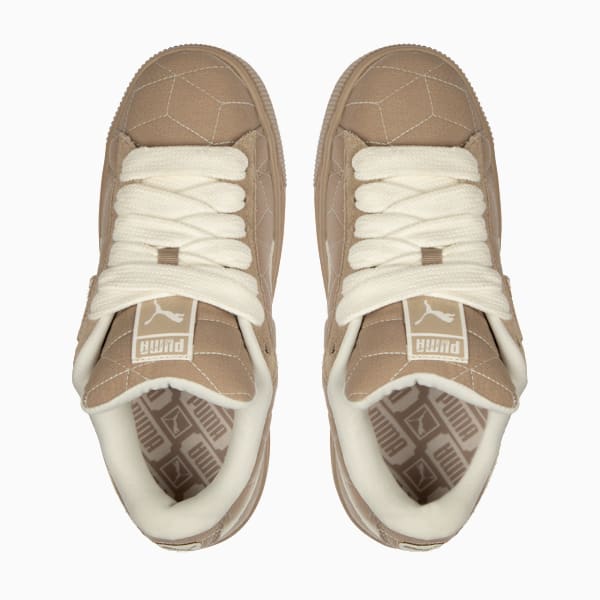 Suede XL Downtown Nube Sneakers Women, Ice Coffee-Frosted Ivory, large-MEX