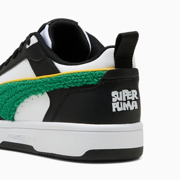 Tenis Rebound V6 Low Super PUMA para adolescentes, PUMA White-Archive Green-PUMA Black, large-MEX