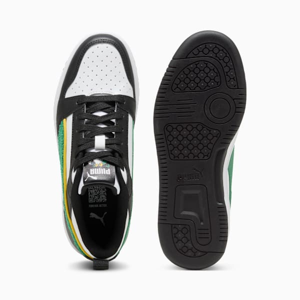 Tenis Rebound V6 Low Super PUMA para adolescentes, PUMA White-Archive Green-PUMA Black, large-MEX