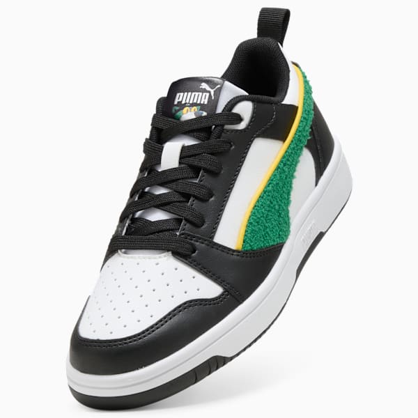 Tenis Rebound V6 Low Super PUMA para adolescentes, PUMA White-Archive Green-PUMA Black, large-MEX