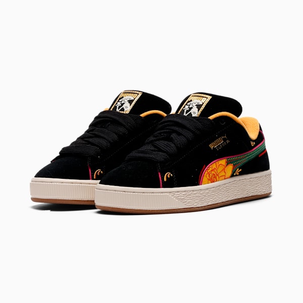 Tenis Suede XL La Catrina, PUMA Black-Yellow Sizzle-Pinktastic-Vine, large-MEX