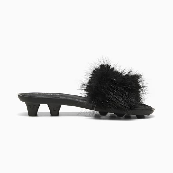 Sandalias PUMA X FENTY Chic Fur, PUMA Black-PUMA Silver, large-MEX
