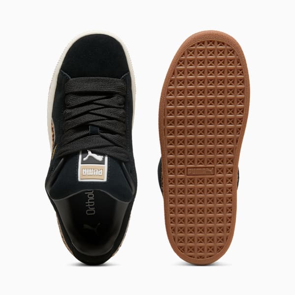 Tenis Suede XL Leo para mujer, PUMA Black-Warm White, large-MEX