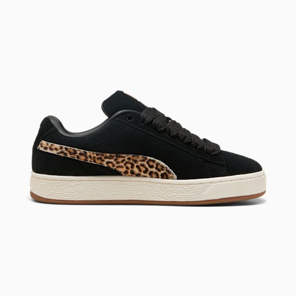Tenis Suede XL Leo para mujer, PUMA Black-Warm White, large-MEX