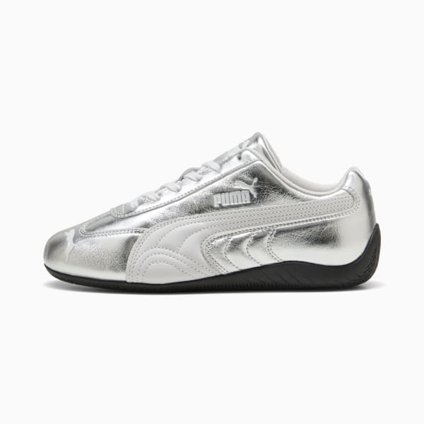 Speedcat Silver Sneakers Women, Feather Gray-PUMA Black, large-ZAF