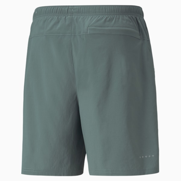 Favourite Woven 7" Session Men's Running Shorts, Balsam Green-Nimbus Cloud, large-MEX