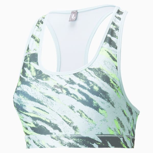 Mid 4Keeps Graphic  Training Bra, Nitro Blue-Multi print, large-ZAF