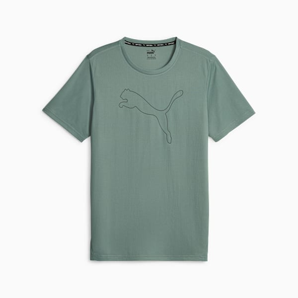 Performance Cat Training Tee Men, Eucalyptus, large-ZAF