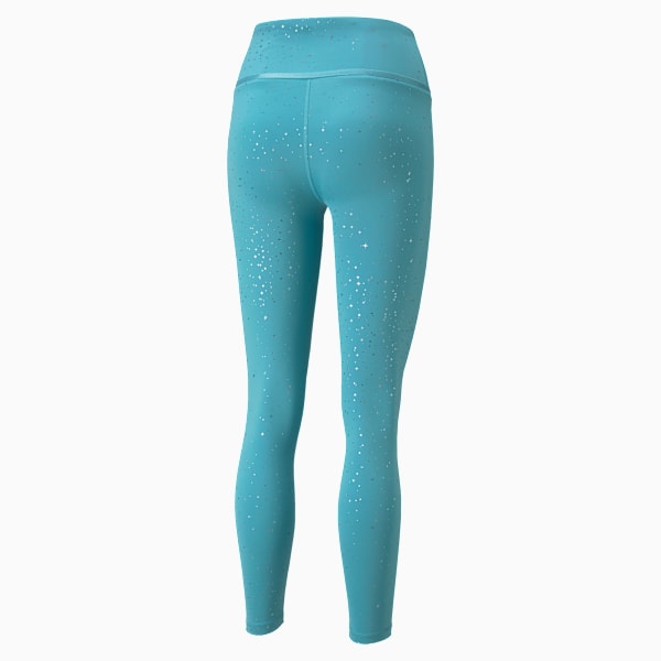 Stardust High Waist Printed 7/8 Women's Training Leggings, Porcelain, large-ZAF