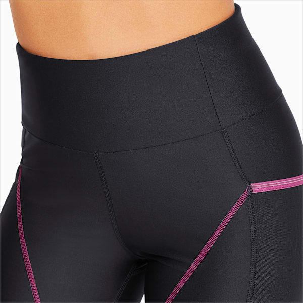 Marathon High Waist Full-Length Women's Running Leggings, Puma Black-Grape Wine, large-ZAF