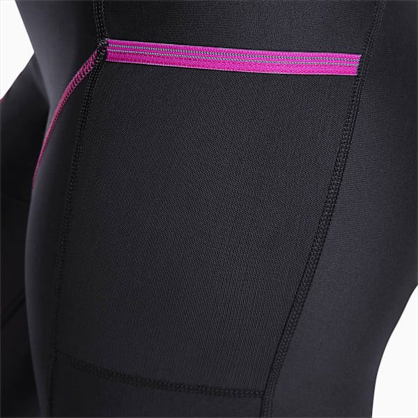 Marathon High Waist Full-Length Women's Running Leggings, Puma Black-Grape Wine, large-ZAF