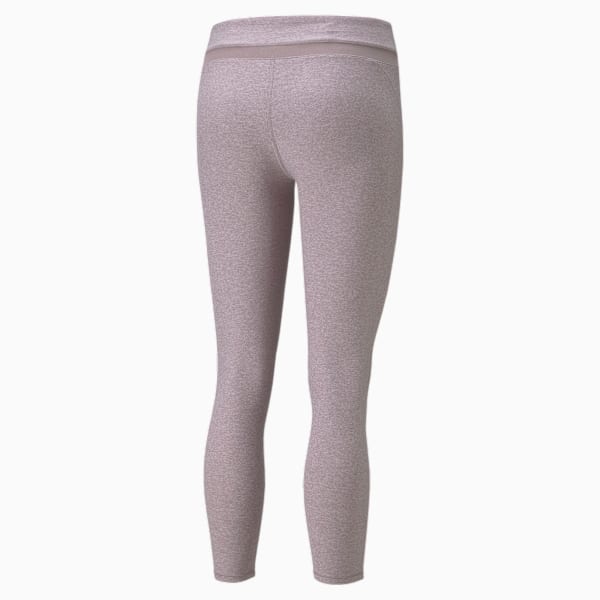 Studio Mesh Inset High Waist 7/8 Women's Training Leggings, Quail Heather, large-ZAF