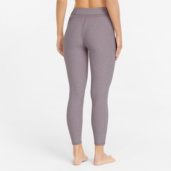 Studio Mesh Inset High Waist 7/8 Women's Training Leggings, Quail Heather, large-ZAF