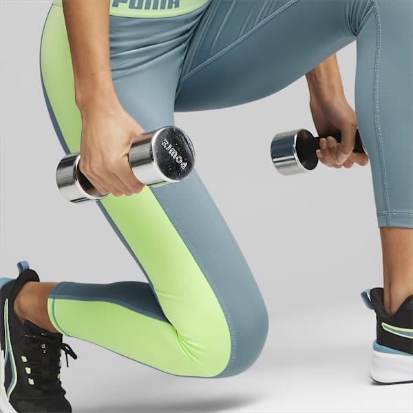 Calzas de training para mujer Strong, Bold Blue-Speed Green, large-ARG