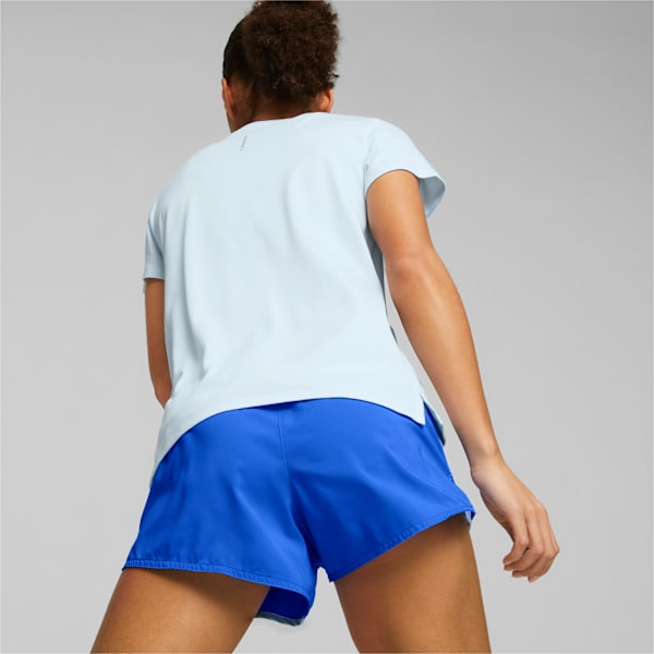 Remera Favourite jaspeada de running para mujer, Icy Blue Heather, large-ARG