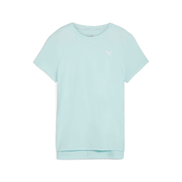 Remera Favourite jaspeada de running para mujer, Nitro Blue Heather, large-ARG