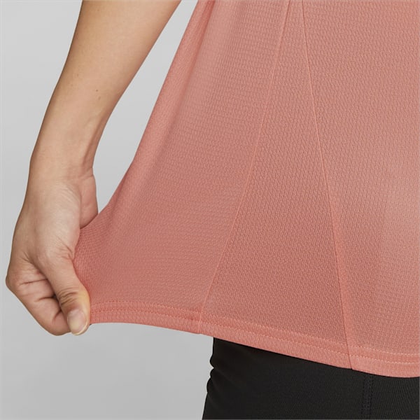 Remera Favourite jaspeada de running para mujer, Carnation Pink, large-ARG