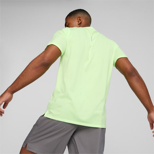 Remera de running de manga corta para hombre Favourite Heather, Speed Green Heather, large-ARG