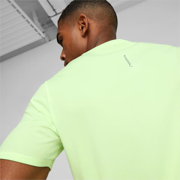 Remera de running de manga corta para hombre Favourite Heather, Speed Green Heather, large-ARG