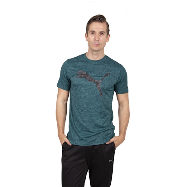 Remera Favourite Heather Cat de entrenamiento para hombre, Varsity Green Heather, large-ARG