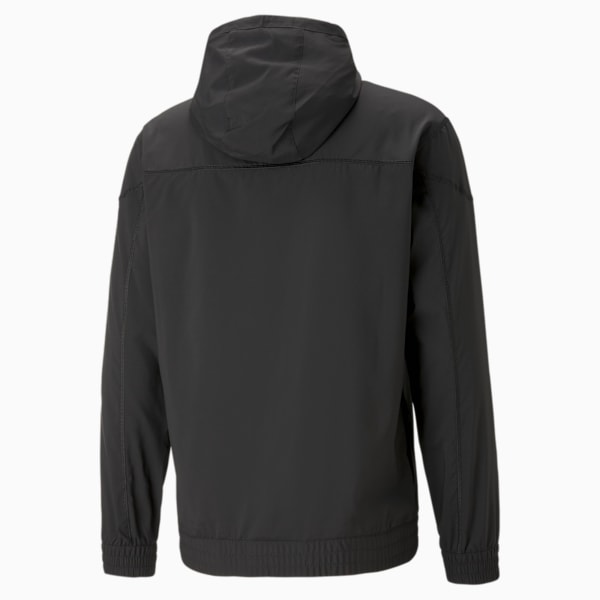 Campera de training para hombre Fit Woven, PUMA Black-Cool Dark Gray, large-ARG