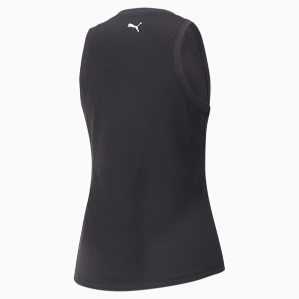 Fit Logo Training Tank Top Women, Puma Black, large-ZAF