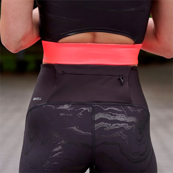 Leggings de running para mujer ULTRAFORM, Puma Black-Sunset Glow, large-ARG
