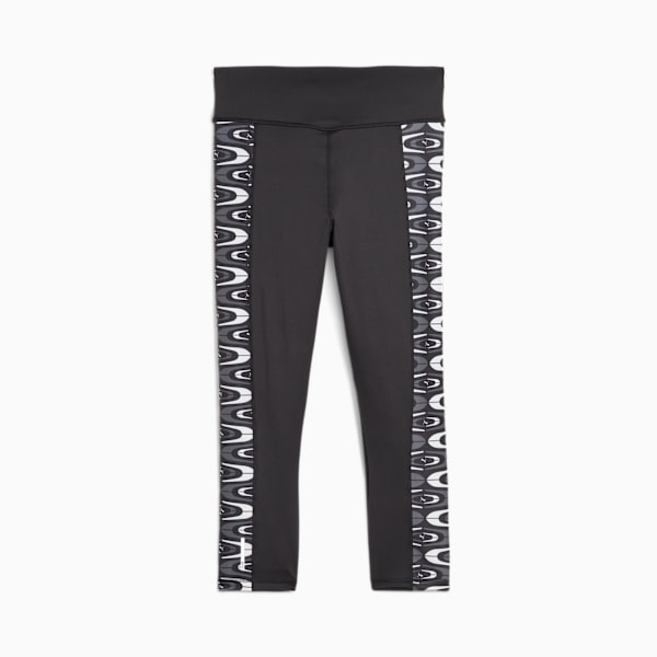Favourite Printed High Waist 3/4 Training Leggings Women, PUMA Black-Concept AOP, large-ZAF