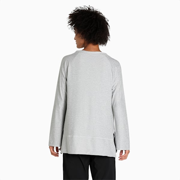 Maternity Bell Sleeve Training Top Women, Light Gray Heather, large-ZAF