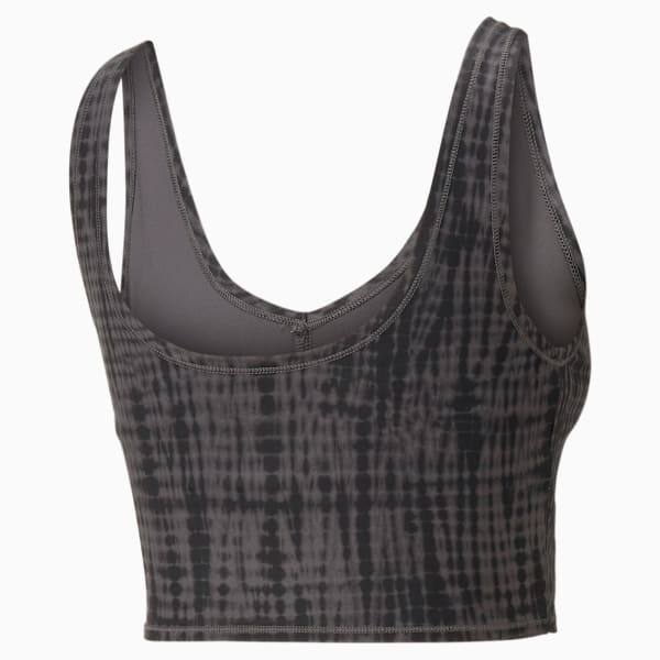 Top corto de training estampado Studio para mujer, PUMA Black-SHIBORI, large-ARG