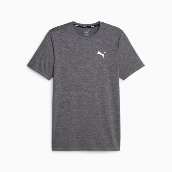 RUN FAVOURITE Heather Running Tee Men, Cool Dark Gray Heather, large-ZAF