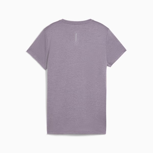 Playera para correr jaspeada Run Favourite para mujer, Pale Plum Heather, large-MEX