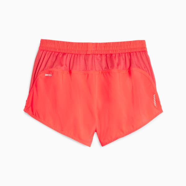 Shorts de running Favourite Velocity 3'' para mujer, Fire Orchid, large-ARG