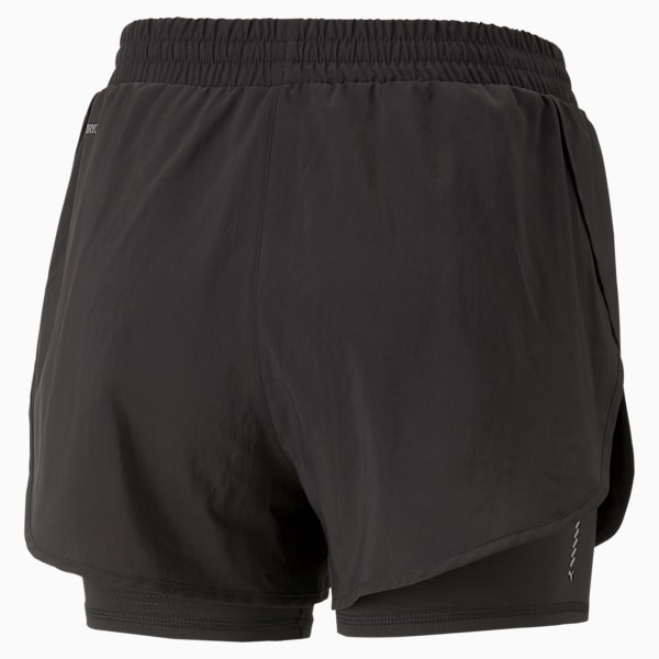 Shorts de running 2 en 1 Run Favourite para mujer, PUMA Black, large-ARG