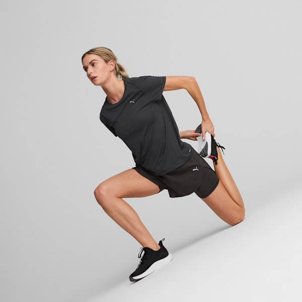 Shorts de running 2 en 1 Run Favourite para mujer, PUMA Black, large-ARG