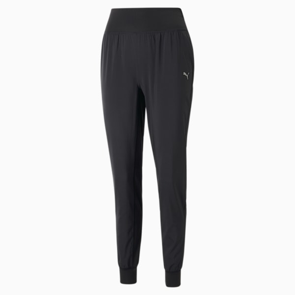 Pantalones cónicos de running Run Favourite para mujer, PUMA Black, large-ARG