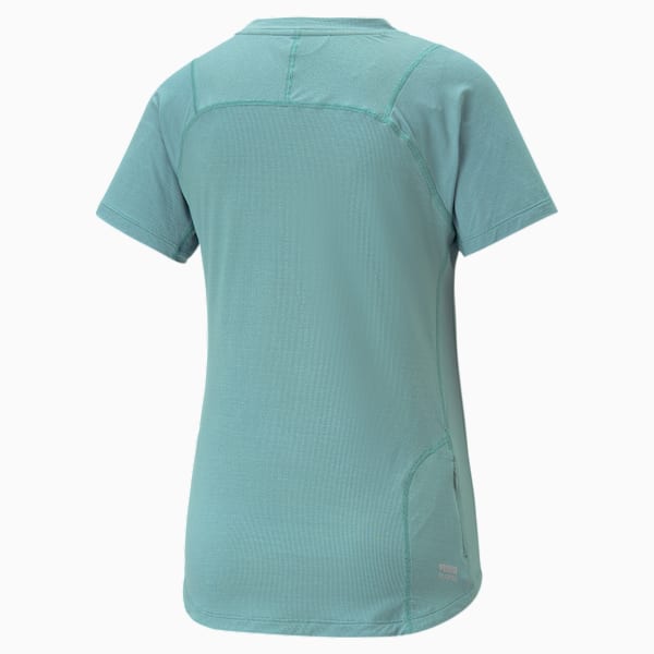 SEASONS Women's coolCELL Trail Running Tee, Adriatic, large-ZAF