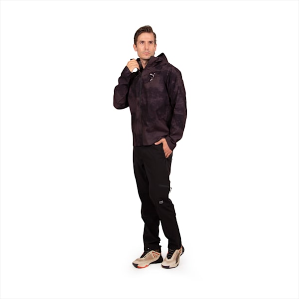 Campera de trail running plegable stormCELL SympaTex® para hombre de la colección SEASONS, PUMA Black-AOP, large-ARG
