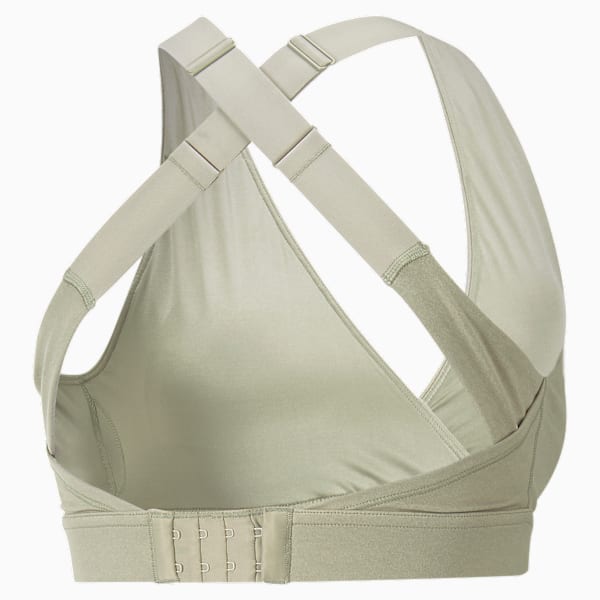 Top de training cruzado Yogini Mid Impact para mujer, Birch Tree Heather, large-ARG