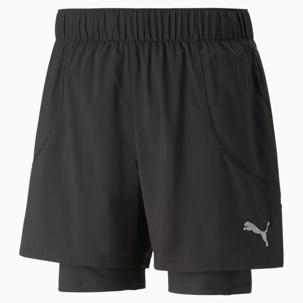 Shorts de running 2 en 1 Run 5" para hombre, PUMA Black, large-ARG