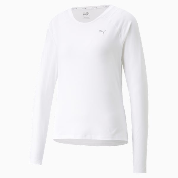 Remera de manga larga Run CLOUDSPUN para mujer, PUMA White, large-ARG