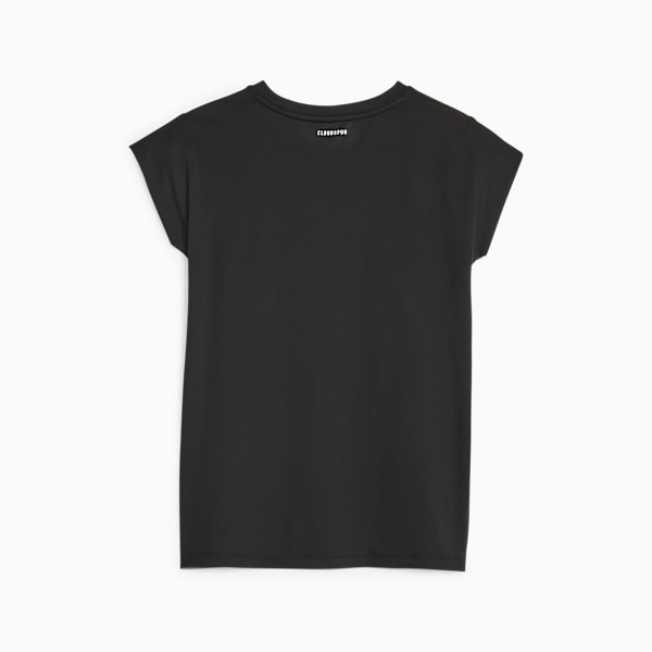 Remera de training para mujer Cloudspun Trend, PUMA Black, large-ARG