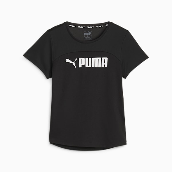 Remera de training PUMA FIT UltraBreathe para mujer, PUMA Black-PUMA White, large-ARG