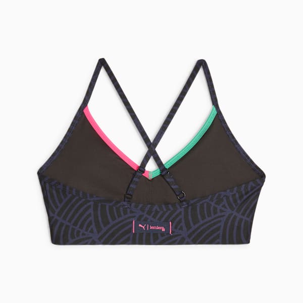 Top de training de bajo impacto PUMA x lemlem para mujer, PUMA Navy-PUMA Black, large-ARG