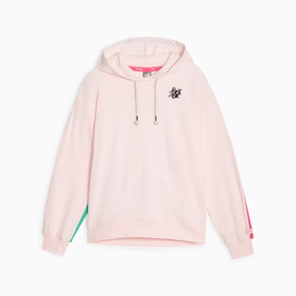 PUMA x lemlem Fleece Training Hoodie Women, Frosty Pink, large-ZAF