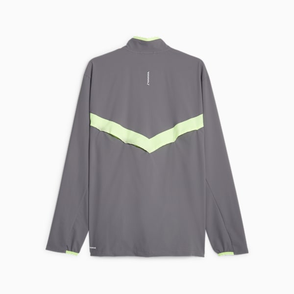 Campera de running Ultraweave para hombre, Cool Dark Gray-Speed Green, large-ARG