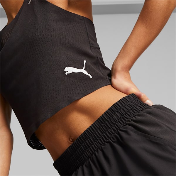 Ultraspun Running Crop Tank Top Women, PUMA Black, large-ZAF