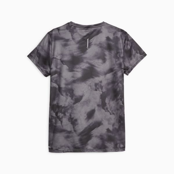 Remera para mujer Run Favorite, PUMA Black-AOP, large-ARG