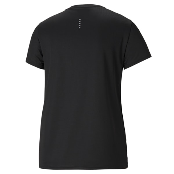 Remera de running de manga corta Favourite para mujer, PUMA Black, large-ARG