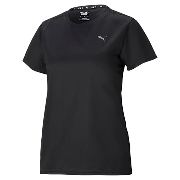 Remera de running de manga corta Favourite para mujer, PUMA Black, large-ARG